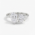 Double Pear Cut Ring